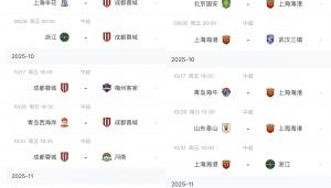 谁的赛程更好？中超仅剩6轮，蓉城申花，国安海港下轮直接对话